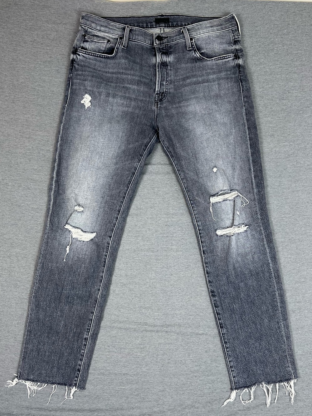 MOTHER The Scrapper Cuff Ankle Fray Jeans